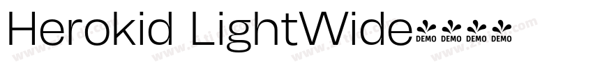 Herokid LightWide字体转换